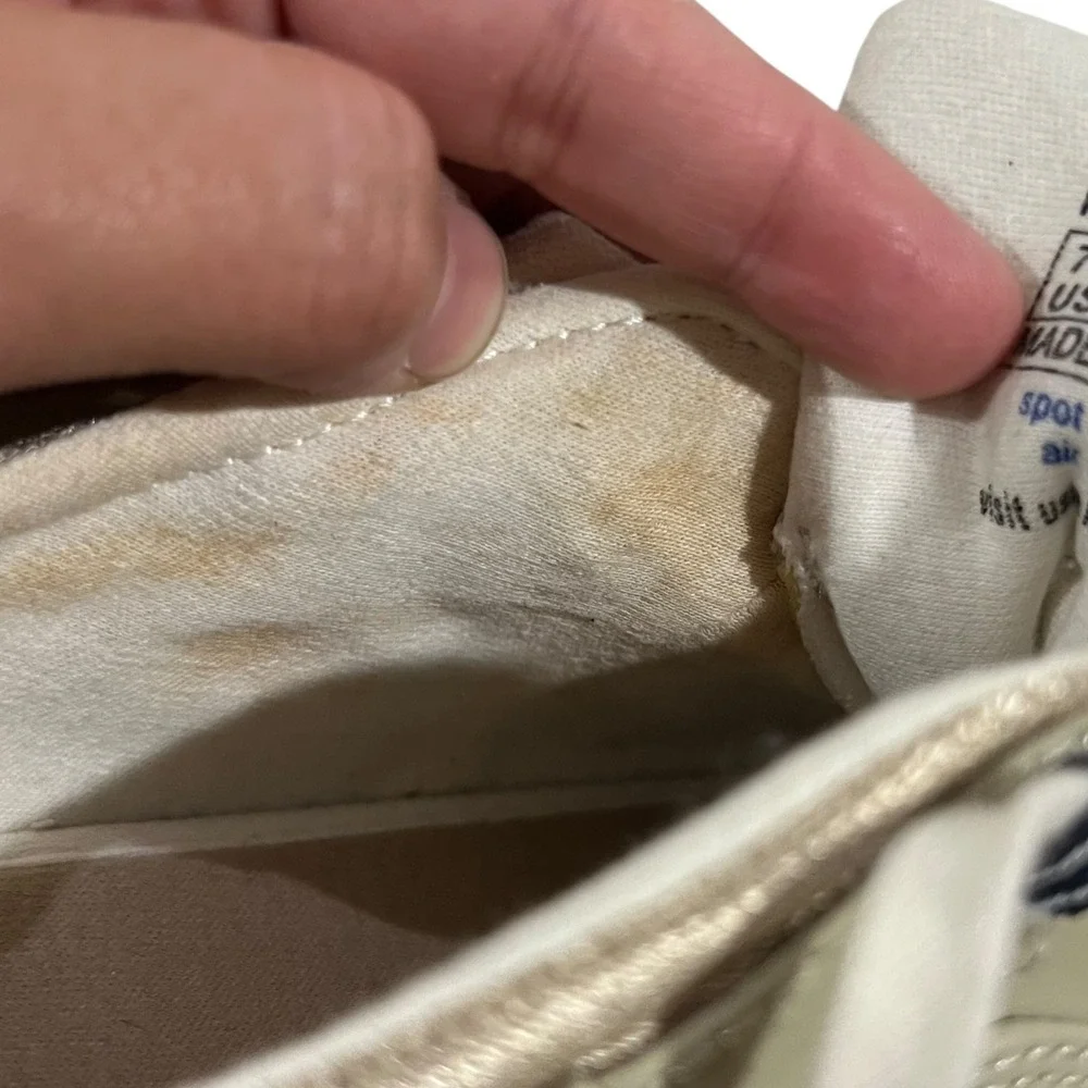 Keds Taupe‎ Leather Sneakers Women's Size 7.5 Preppy Comfort Casual - Picture 8 of 9